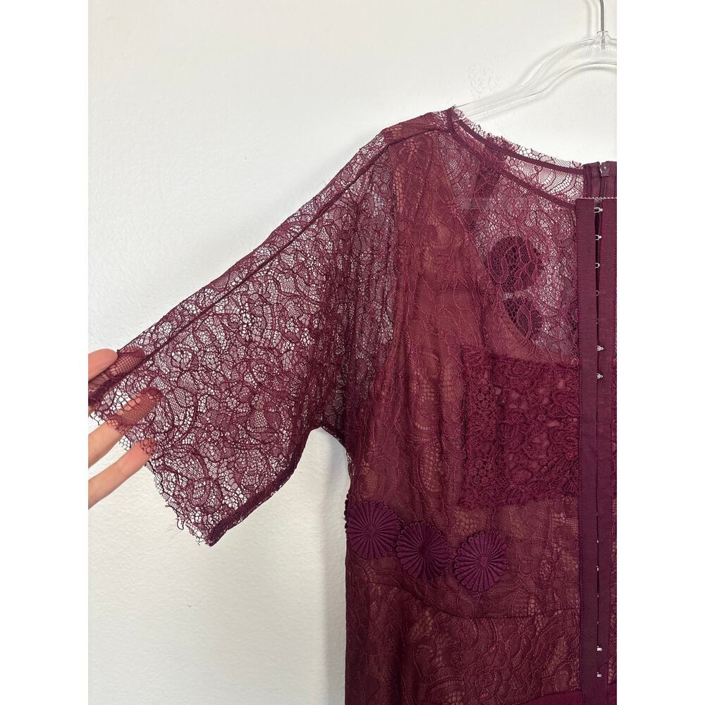 NWT Byron Lars Anthropologie Carissima Lace Clasp Front Vixen Sheath Dress 18W - Picture 5 of 6